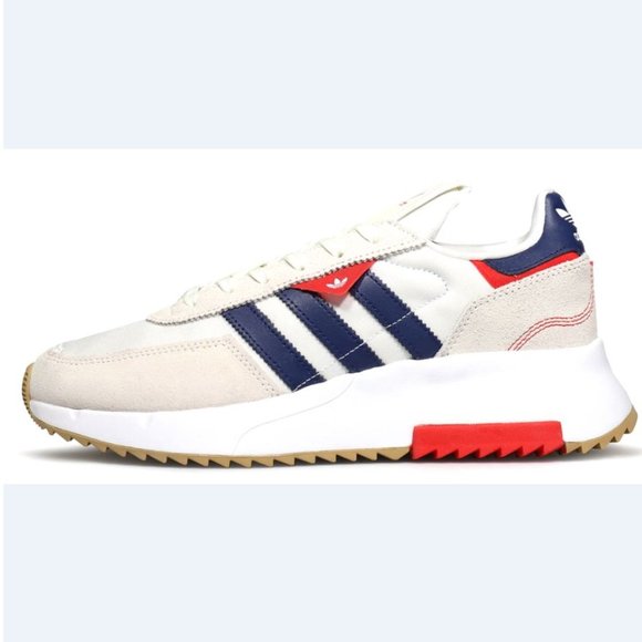 New adidas Originals Retropy Mens athletic shoes sneaker white navy red sz 8-12 - Picture 2 of 7